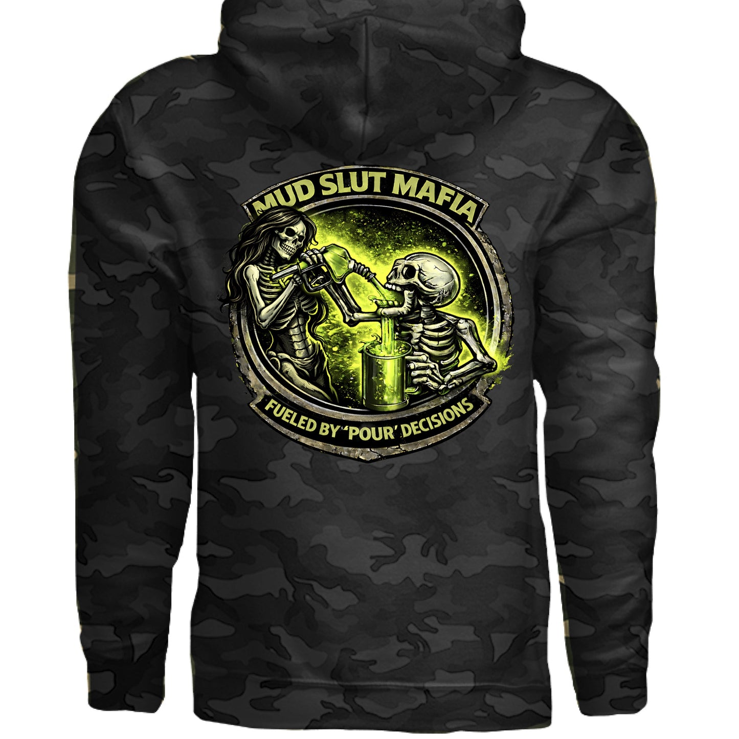 Pour Decisions Camo Hoodie