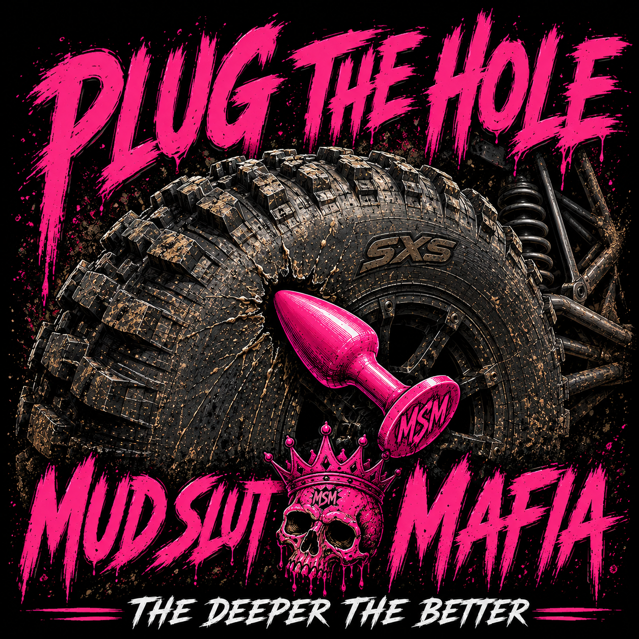 PLUG THE HOLE T-SHIRT
