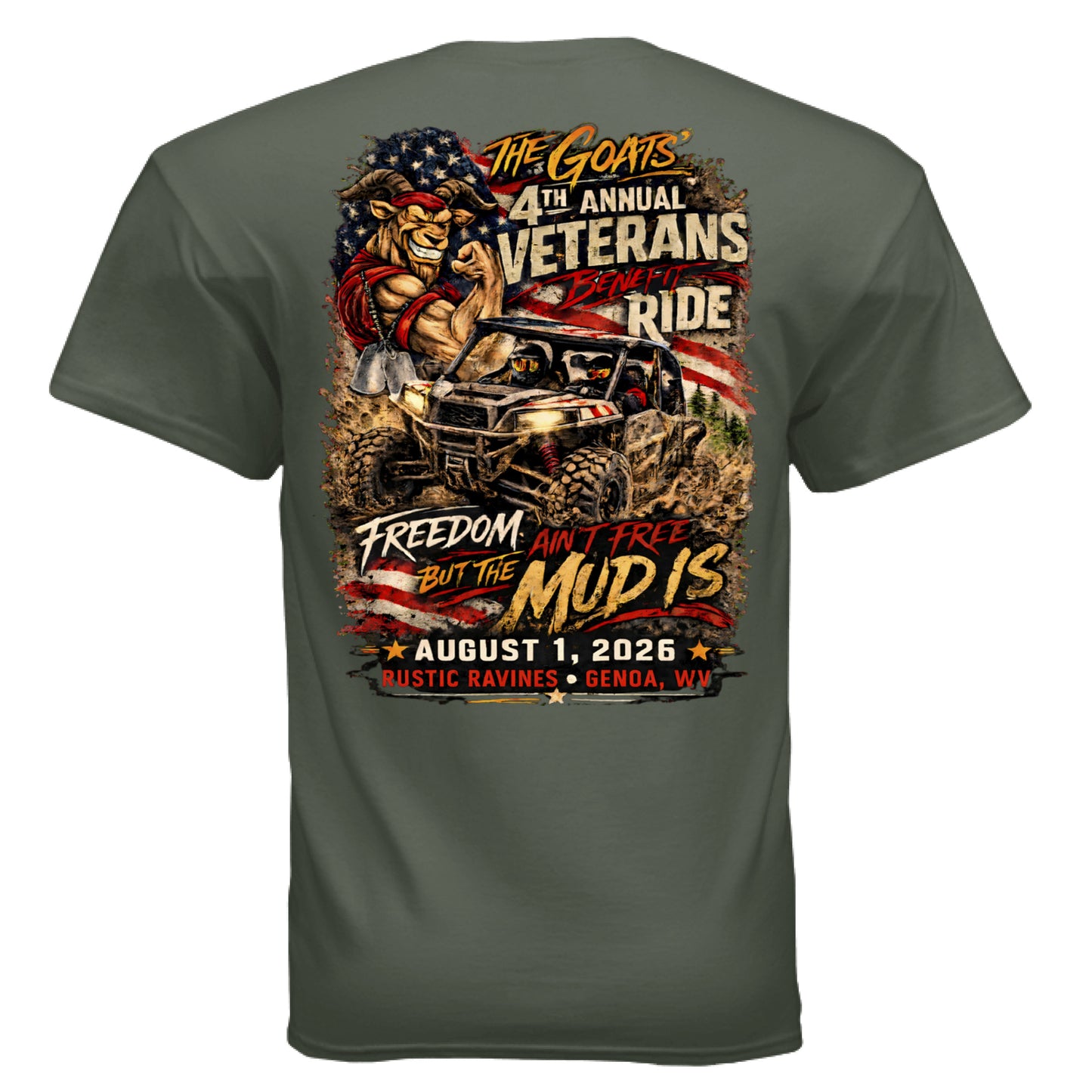 MILITARY GREEN - BACK