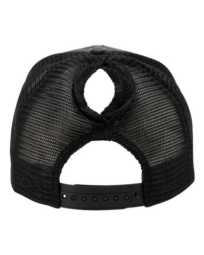 Leopard Stealth Ponytail Hat