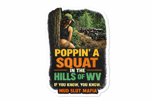 Poppin a Squat MSM Sticker