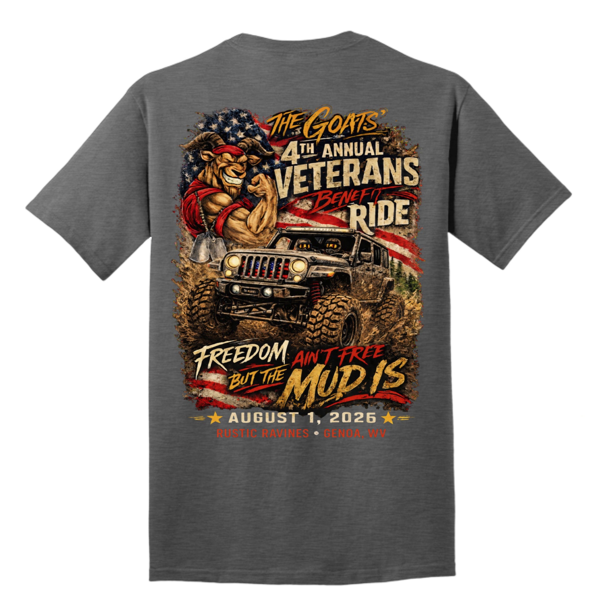 Dark Heather Grey - BACK